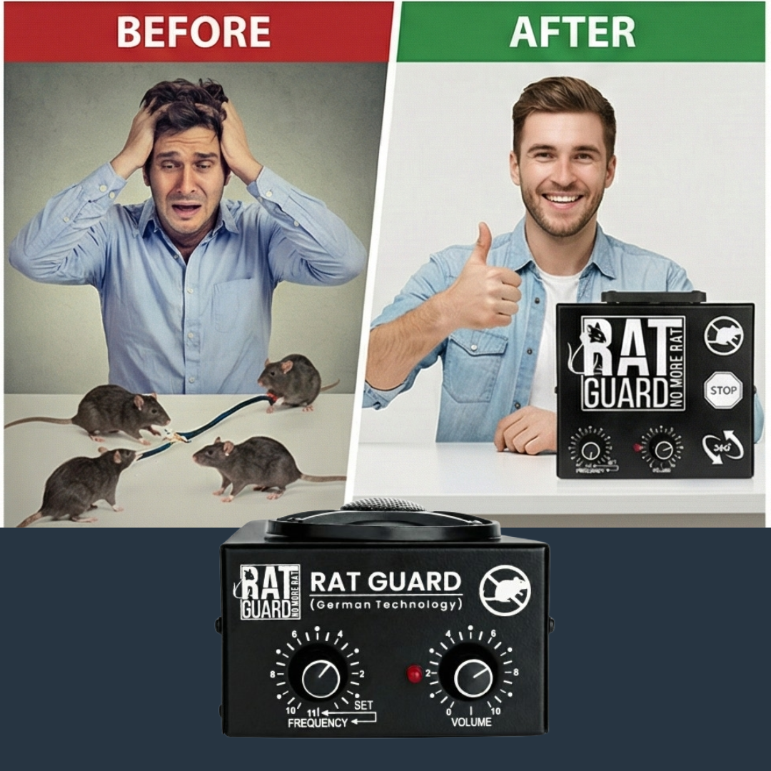Ratguard Pro 360 Degree - Ultrasonic Rat Repellent for Warehouses & Godowns