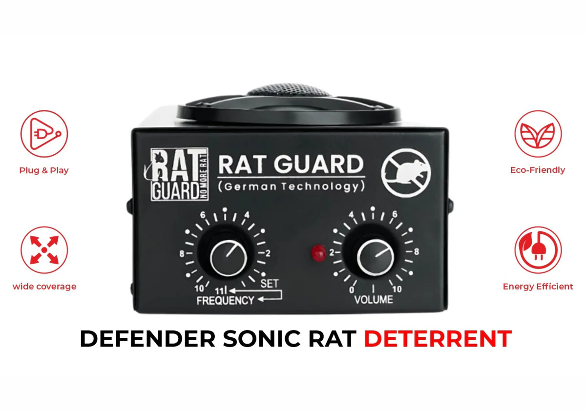 Ratguard Pro 360 Degree - Ultrasonic Rat Repellent for Warehouses & Godowns