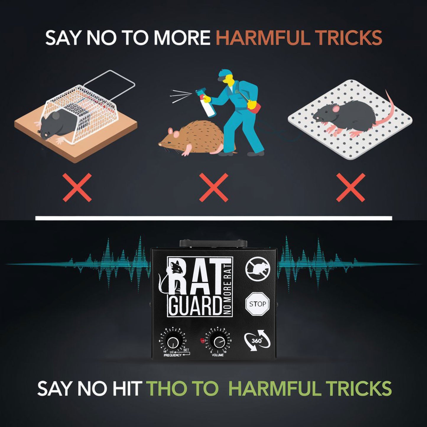 Ratguard Pro 360 Degree - Ultrasonic Rat Repellent for Warehouses & Godowns