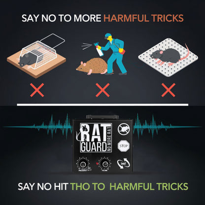 Ratguard Pro 360 Degree - Ultrasonic Rat Repellent for Warehouses & Godowns