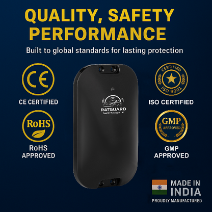 Ratguard SonicArmor X - Ultrasonic Rat Repellent for Car