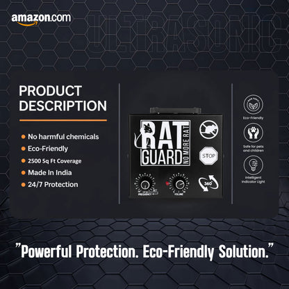 Ratguard Pro 360 Degree - Ultrasonic Rat Repellent for Warehouses & Godowns